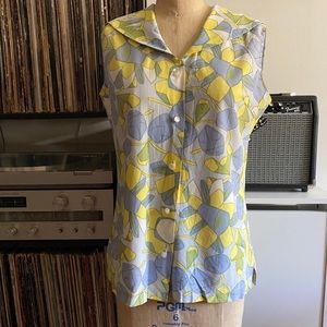 Vintage sailor collar shirt